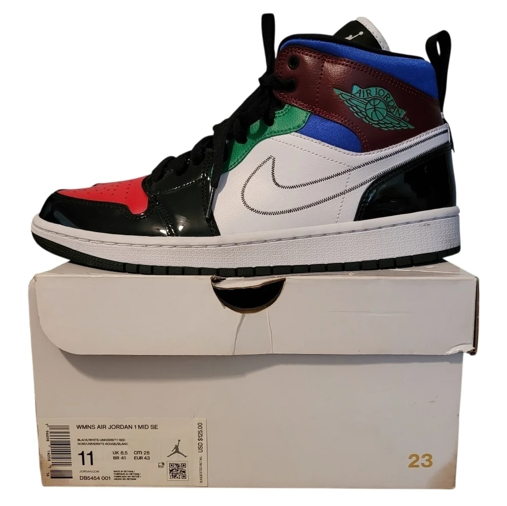 Air Jordan 1 Mid SE Wmns Size 11 Nike Athletic Basketball Sneakers Shoes